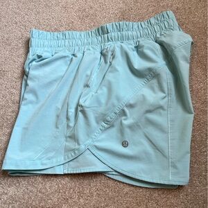 SOLD!! lululemon track that shorts mint green